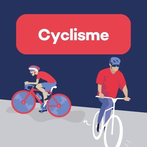 Cyclisme à la vue